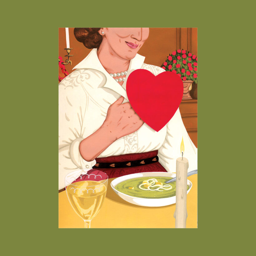 Cartolina | Ricetta illustrata della vellutata di patate e porri